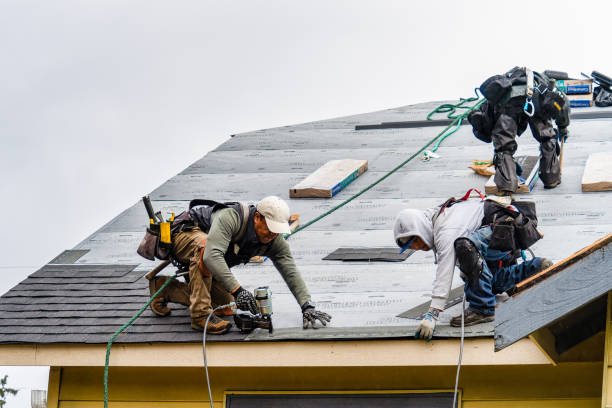 Professional Gutter Installation technician working in Mansfield, AR
